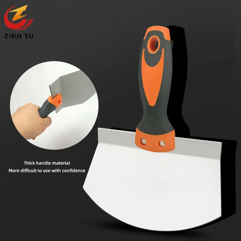 

Stainless Steel Wall Paint Plaster Shovel Putty Knife Scraper Blade Paint Feeder Filling Spatula Construction Tools