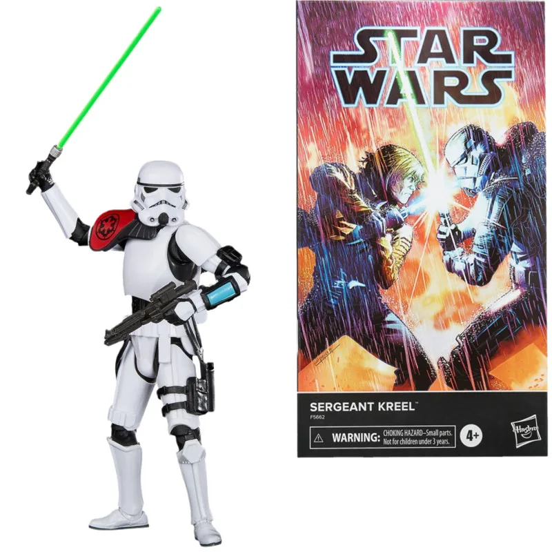 

Hasbro Star Wars The Black Series Comics Sergeant Kreel Imperial Stormtrooper Action Figures Model Toy Kids Gift F5662
