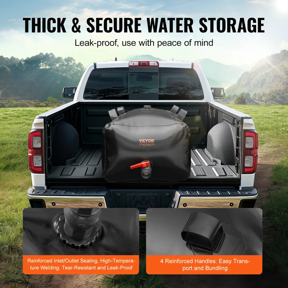 Durable 63.4 Gallon Collapsible Water Storage Bladder
