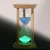 1-30 Minutes Newest Wooden Fluorescence Hourglass Desktop Decoration Sand Clock Creative Timer Sandglass Office Accessories Gift 4