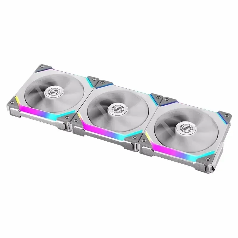 Li-uno fã Kit Sl120 v1 Al120 140 120 140 mm Cabo Modular Rgb Software Livre Controle Inteligente Pwm m b 5v Argb Preto Branco li - Imagem 6