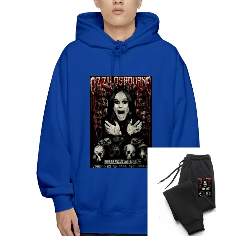 

Ozzy Osbourne Men Bloody Rain 2015 Event T-Sweatshirt Hoodies BlackCool Hoody Men Drawstring