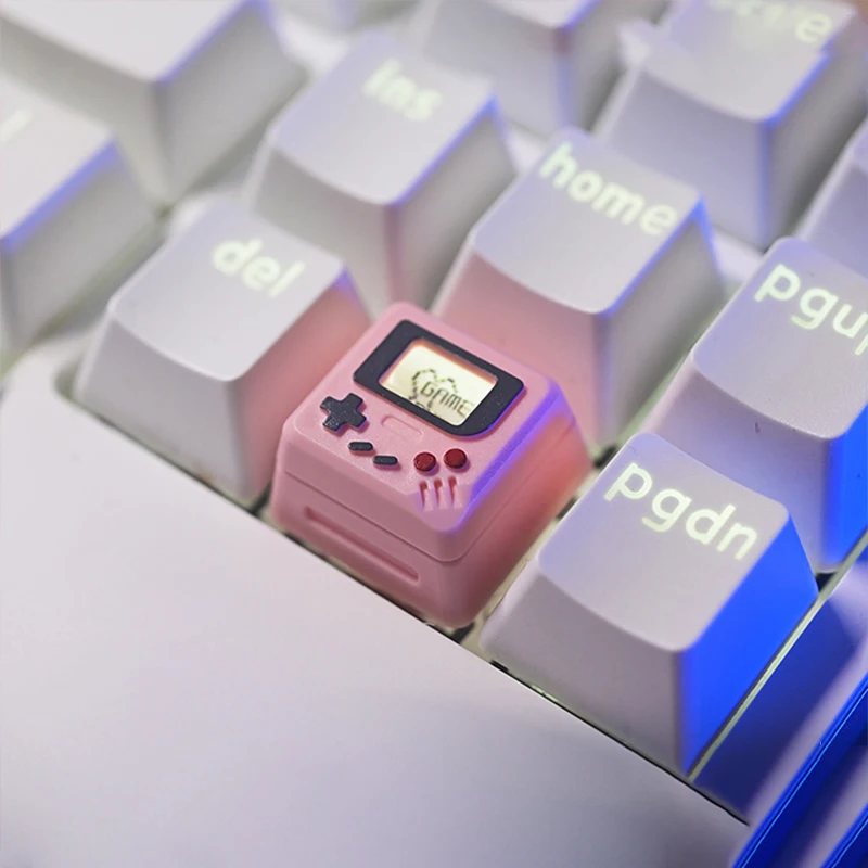 Vintage-Inspired Transparent Keycaps Set - Personalized & Cute Design