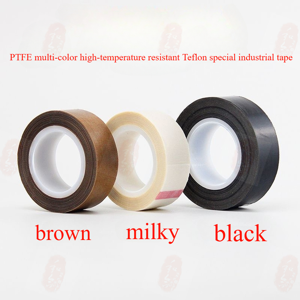 0.12-0.18-0.25mmThickness Tefl PTFE Insulated Friction Resistant 300Â°High Temperature Special Tape Multiple Colors Width Options