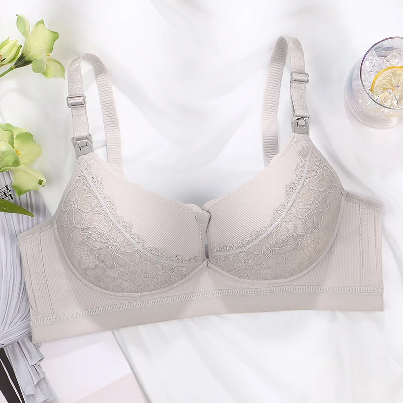 Women's Comfortable Nursing Maternity Bra For All Seasons  Push-up  Postpartum  No Underwire Breastfeeding Underwear 3