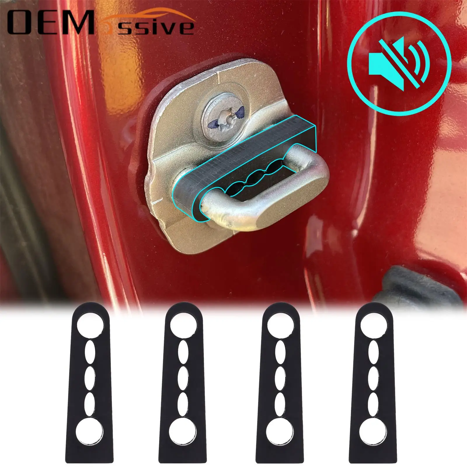 CarDoorLockSoundDeadenerDamperBufferForNissanQashqaixTrail