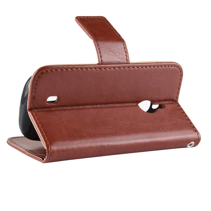 Luxury Leather Flip Wallet Phone Case with Stand Function and Card Holder