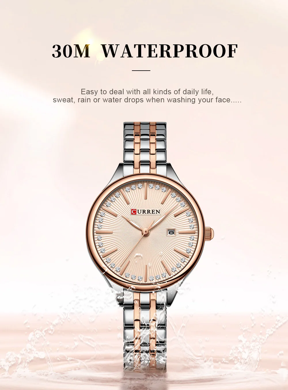 CURREN 9099 Women&rsquo;s Quartz Watch 10