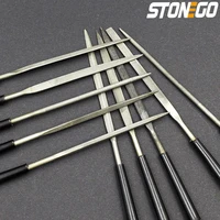 STONEGO 5PCS/10PCS 3x140mm Needle Files Set Jeweler Diamond Carving Craft Tool Metal Glass Stone Hand Tool 1