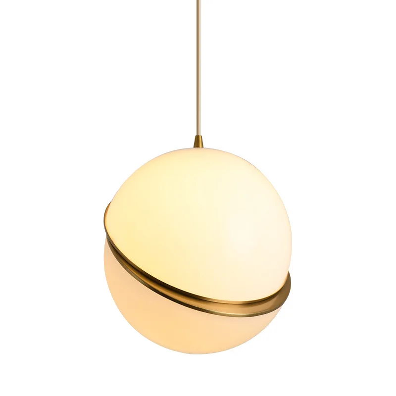 Nordic creative restaurant chandelier, cafe duplex staircase dislocation ball chandelier