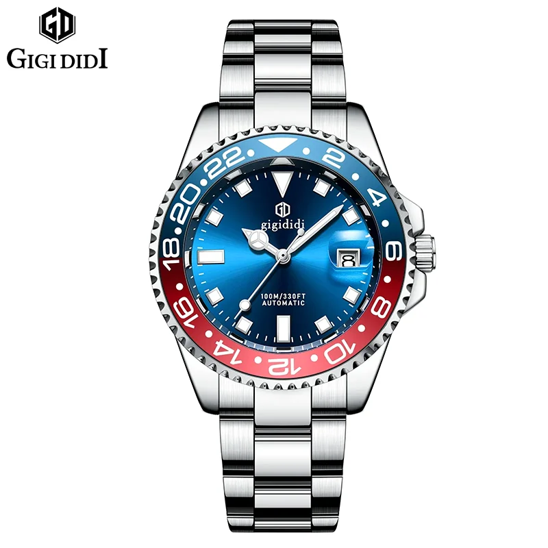 

gigididi Men Luxury Automatic Watch Men Sapphire Glass Mechanical Wristwatch Men 10Bar Seagull ST16 Movement Relogio Masculino