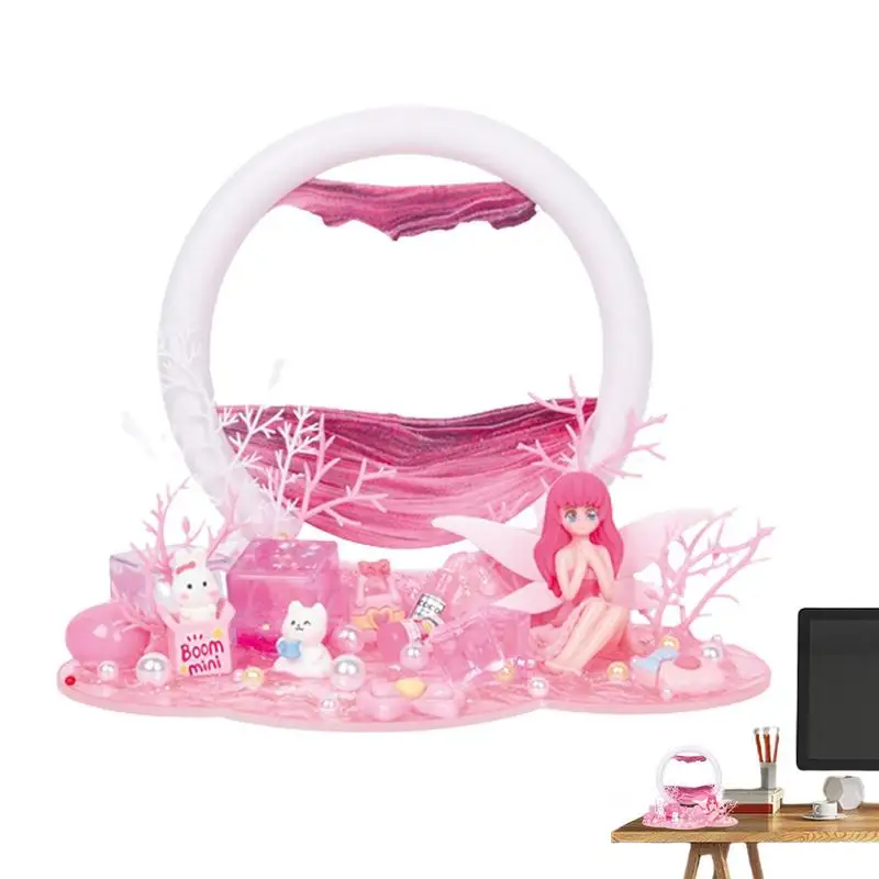 

3D картина с сыпучим песком, песочные часы для гостиной, офиса, настольные украшения, креативный подарок, картина с движущимся песком, домашний декор