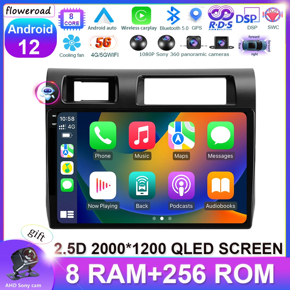 

7862 Android 13 4G 5G WIFI for Toyota Land Cruiser LC 70 Series 2007-202 Car Radio Multimedia Video Player Navigation stereo GPS