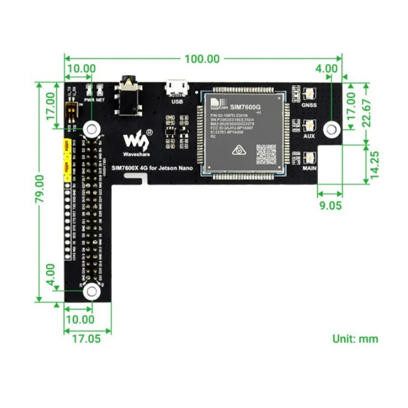 Jetson Nano 4GB  AI ΰ    + SIM7600G-H 4G Ȯ  GNSS IOT 
