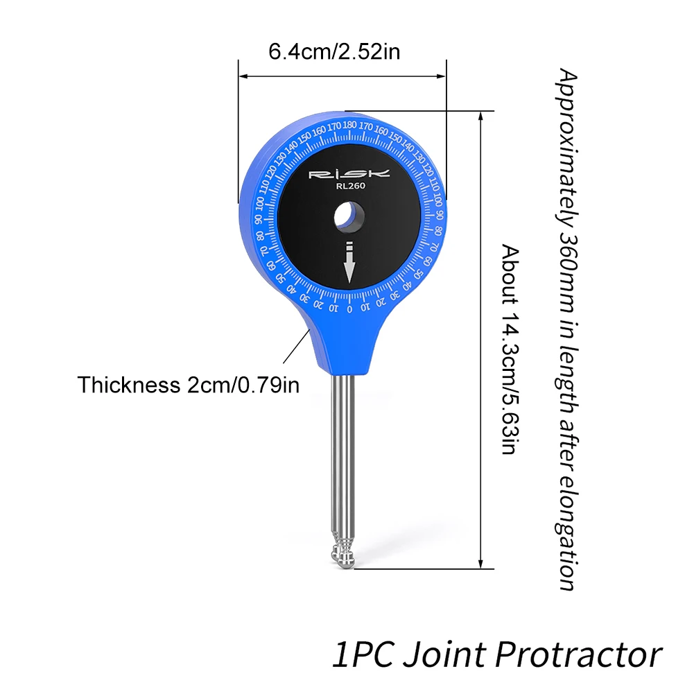 Bike Joint Protractor Telescopic Bike Fitting Posture Angle Measurement Tool Cycling Arm Leg Angle Finder
