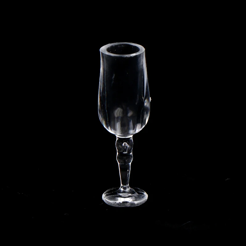 6Pcs 1/12 Dollhouse Miniature Wine Glass Mini Goblet Cup Toy for ob11 bjd Blythe Decoration Doll House Accessories