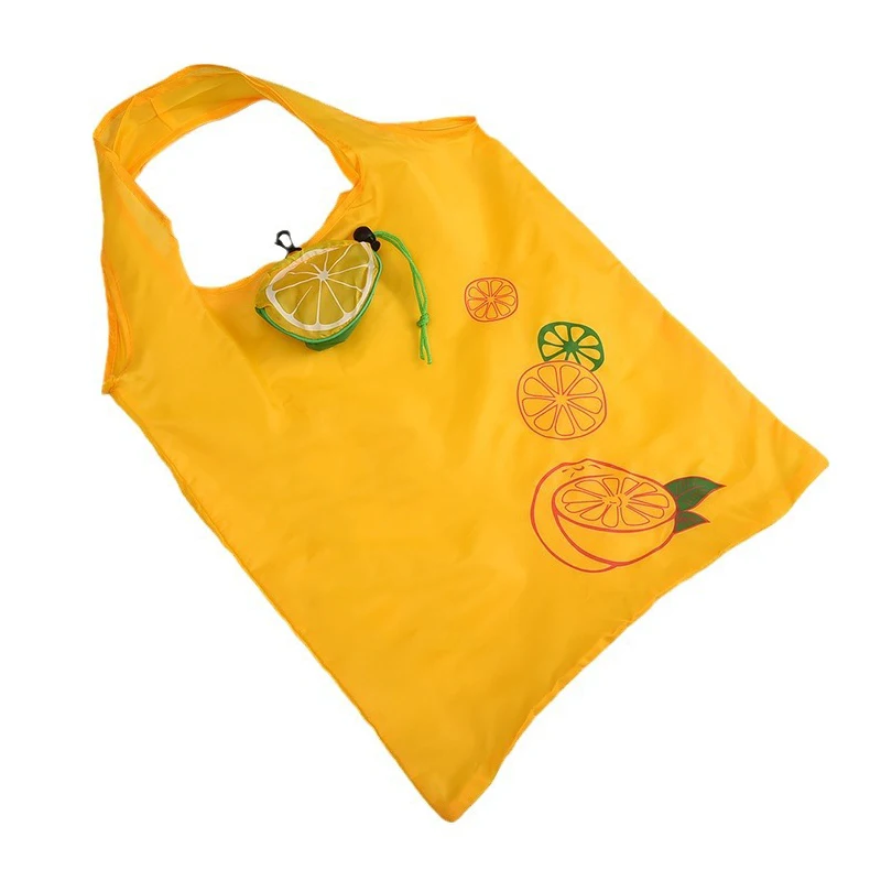 Schöne faltbare Einkaufstasche mit Früchtenmotiv, großes Fassungsvermögen, faltbare Einkaufstasche für den Supermarkt, Aufbewahrungstasche, wiederverwendbare, umweltfreundliche Taschen – Detail 9