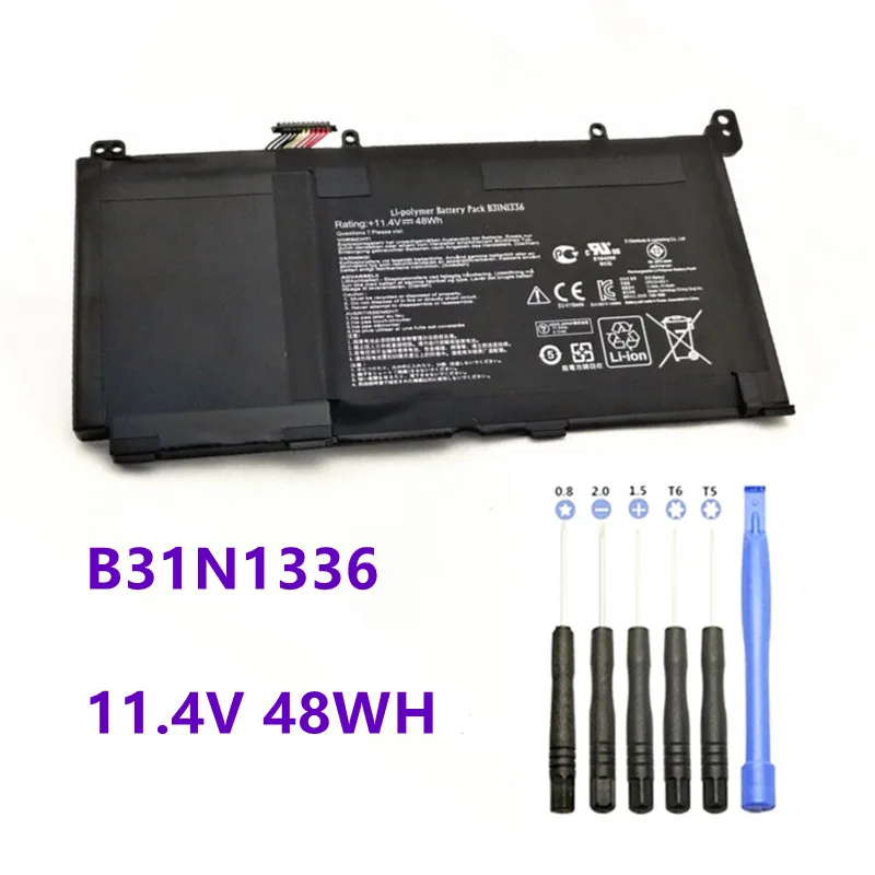 

B31N1336 11.4V 48WH Laptop Battery For ASUS VivoBook C31-S551 S551 S551L R553L R553LF K551LN V551L K551L R553LN S551LA S551LB