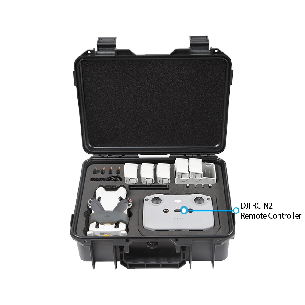 Drone Accessories Drone Storage Bag DJI Case Drone Case Handbag Case Camera Carrying Case Explosion-Proof Box ABS Hard Shell Box Carrying Case For DJI Mini 4 Pro RC 2&RC-N2