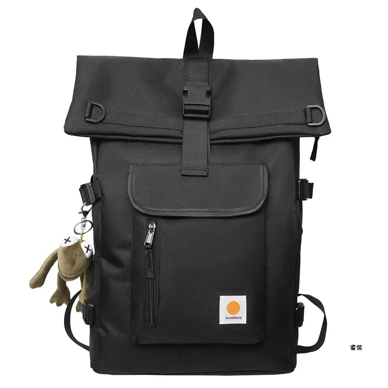 Large Capacity Oxford Men's Backpack Lightweight Breathable Travel Backpack High Quality Backpacks For Men Simple Black Male Bag 5
