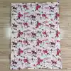 Wholesale Little Cattle Rancher Baby Girl Boy Bedding Children Western Horse Fleece Blanket Breathable Cotton Flannel Thin Quilt 2