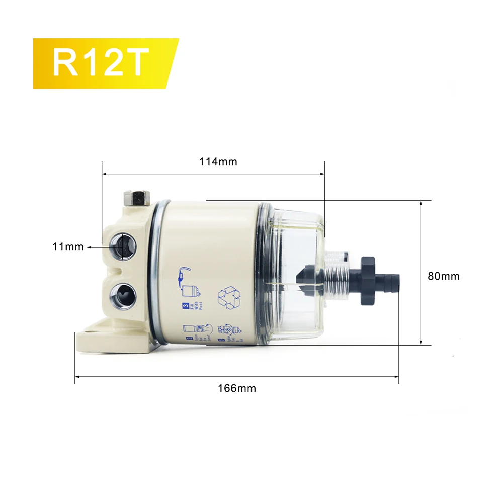 Fuel Filter Water Separator for 140R 120AT S3240 NPT ZG1/4-19
