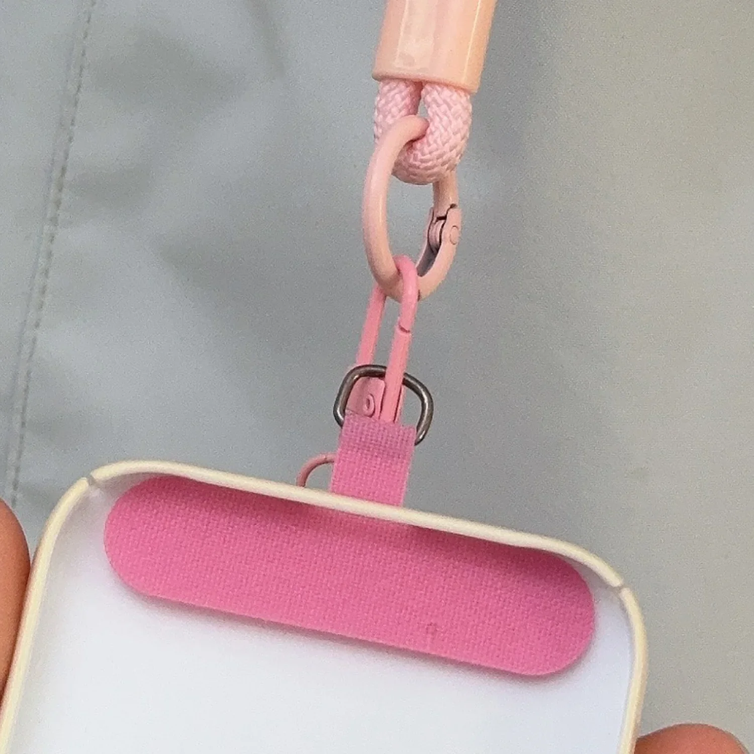 Universal Adjustable Mobile Phone Lanyard Short Wrist Strap with Patch Cute Star Pendant Anti-drop Design Durable Phone Straps