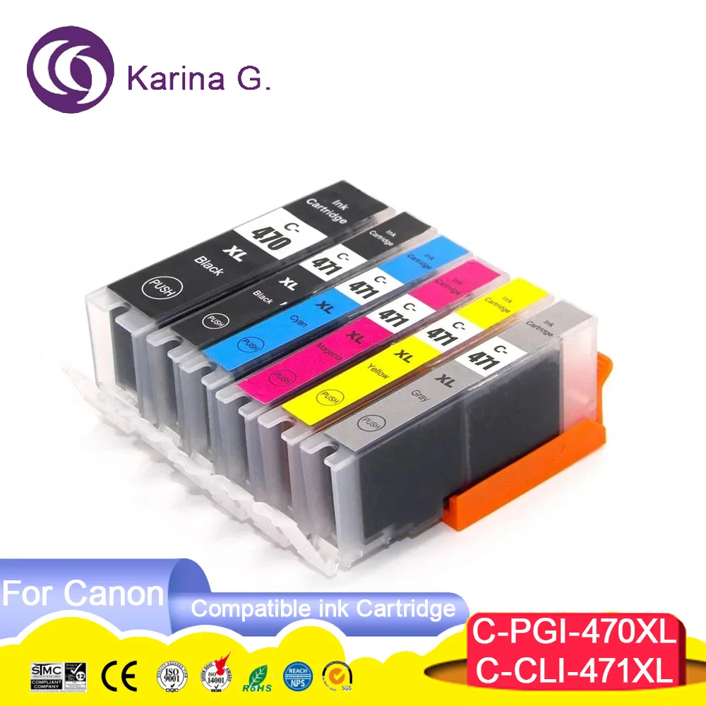 Compatible for PGI470 CLI471 PGI-470 PGI 470 ink cartridge Suit for PIXMA MG77