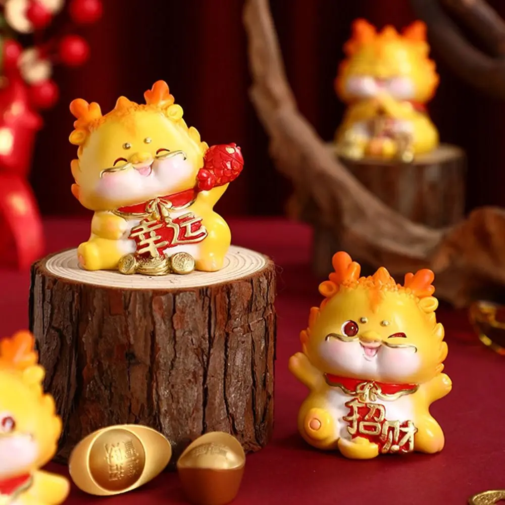 

Craft Dragon Statue Miniature Handmade Chinese New Year Decoration Portable Microlandscape Zodiac Sculptures Living Room