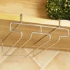 Kitchen Decorative Cabinet Goblet Bar Storage Shelf Hanging Rack Stemware Holder Wine Glass Rack Cup Hanger 4