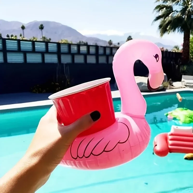 Ins hot selling Firebird cup holder inflatable water coaster floating beverage cup holder