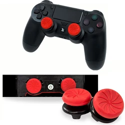 Silicone Thumb Grip Extenders for Game Joysticks - Enhanced Comfort and Control (Red)