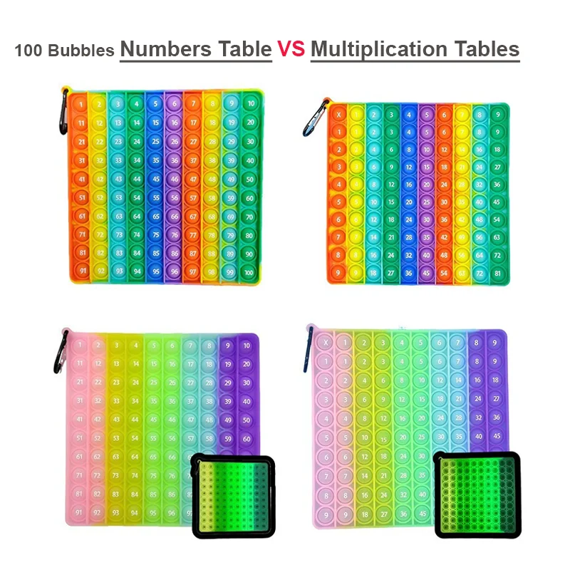 Digital Multiplication Table Push Bubble Montessori Educational Math Toy Arithmetic Teaching Aids Toys for Kids Multiply Learn images - 6