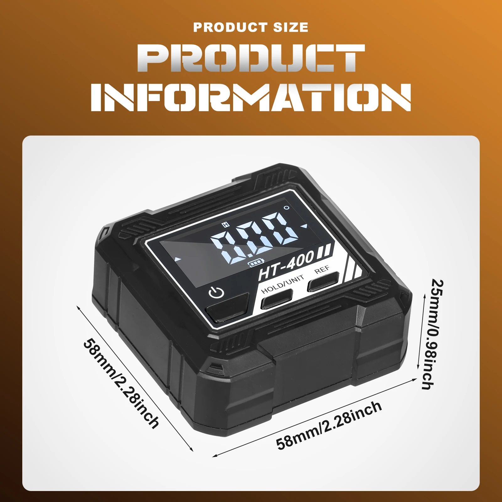 Digital Angle Finder Electronic Angle Ruler Backlight Protractor Inclinometer Digital Protractor Measuring Gauge for Woodworking