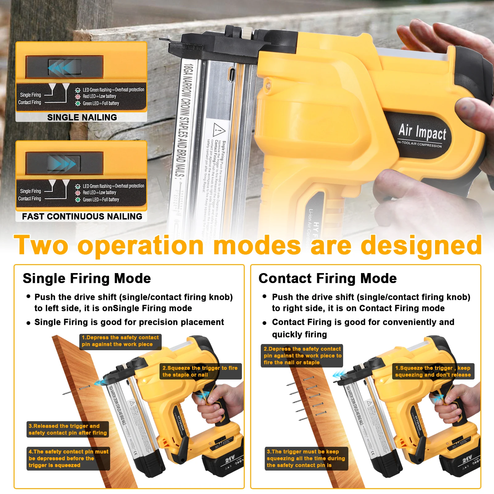 Cordless Electric Nail Gun Straight/N-shape Nails Pure Copper Motor Woodworking Universal DIY Nailing Machine For Makita Battery 6