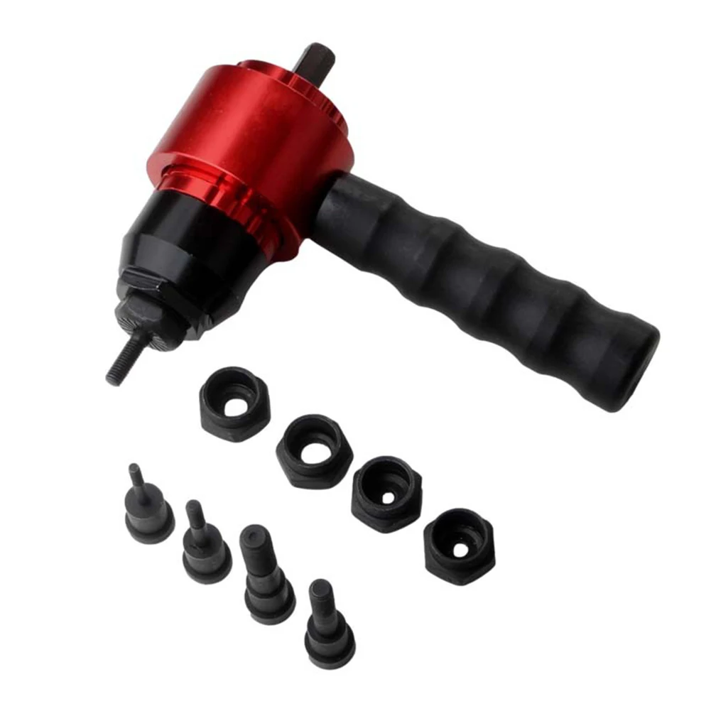 

Electric Rivet Gun Removable Electric M3 M4 M5 M6 M8 Rivet Nut Tool Adapter Insert Nut Pull Riveting Tool For Electric Drill