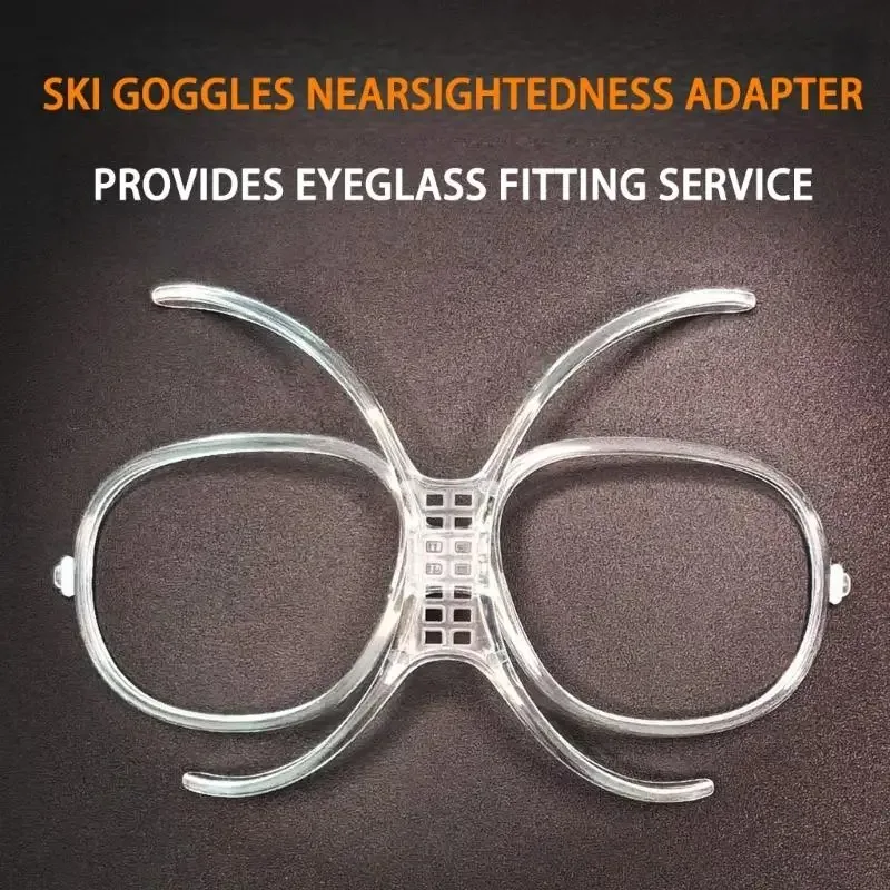 Butterfly Myopia Frame Ski Goggle Insert - PC Adjustable Prescription Lens Adapter Detachable Nearsighted Inner Frame Skiing