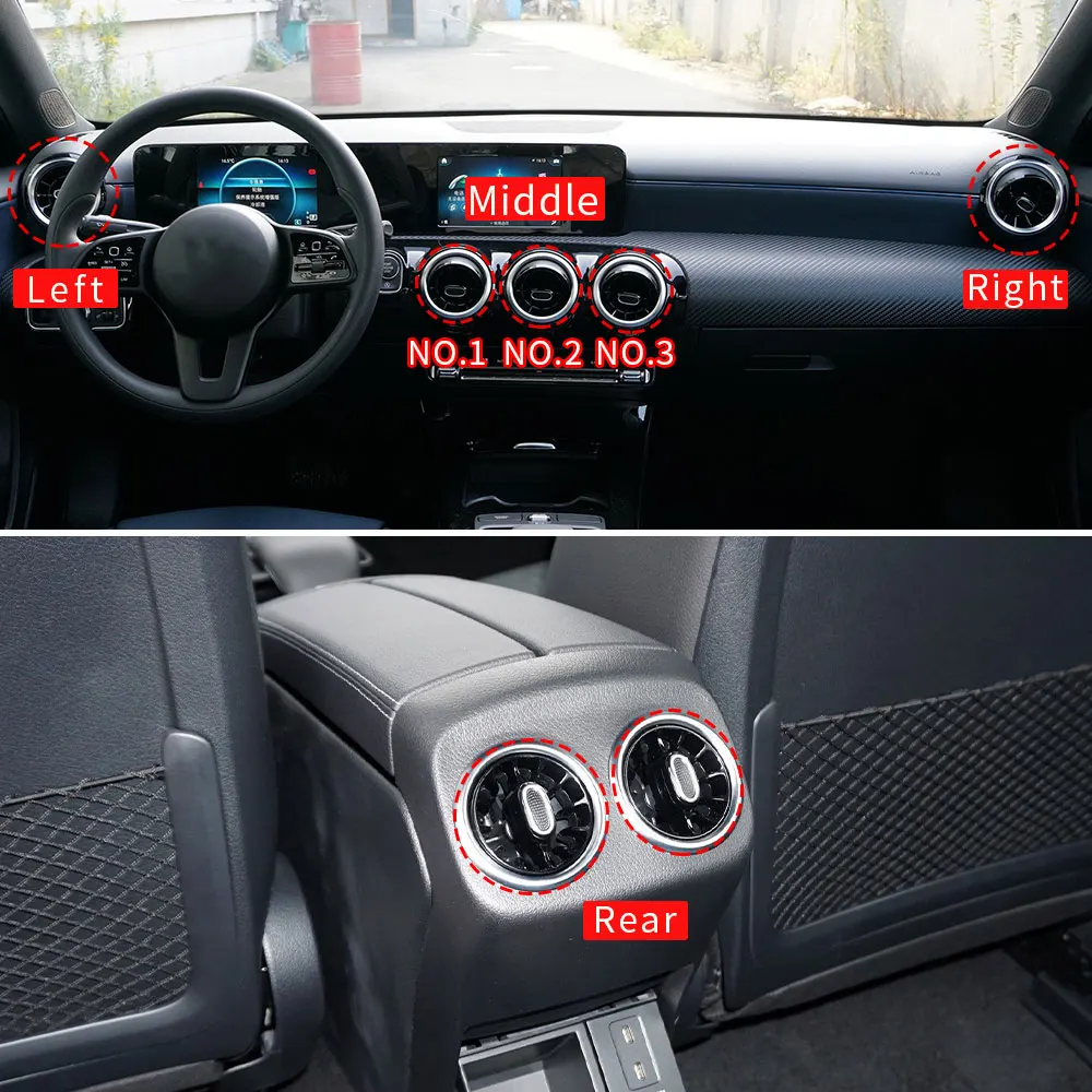 For Mercedes W177 Left Right Middle AC Vent Grille Air Conditioning Outlet Assembly Replacment For Benz A Class A180 A200 A220