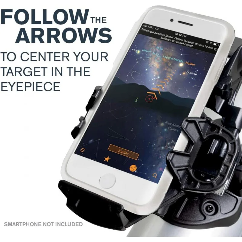 Celestron 전문가용 스타센스 익스플로러 LT 114AZ 천체 망원경, 스마트폰 앱 지원, 114mm 뉴턴 반사경