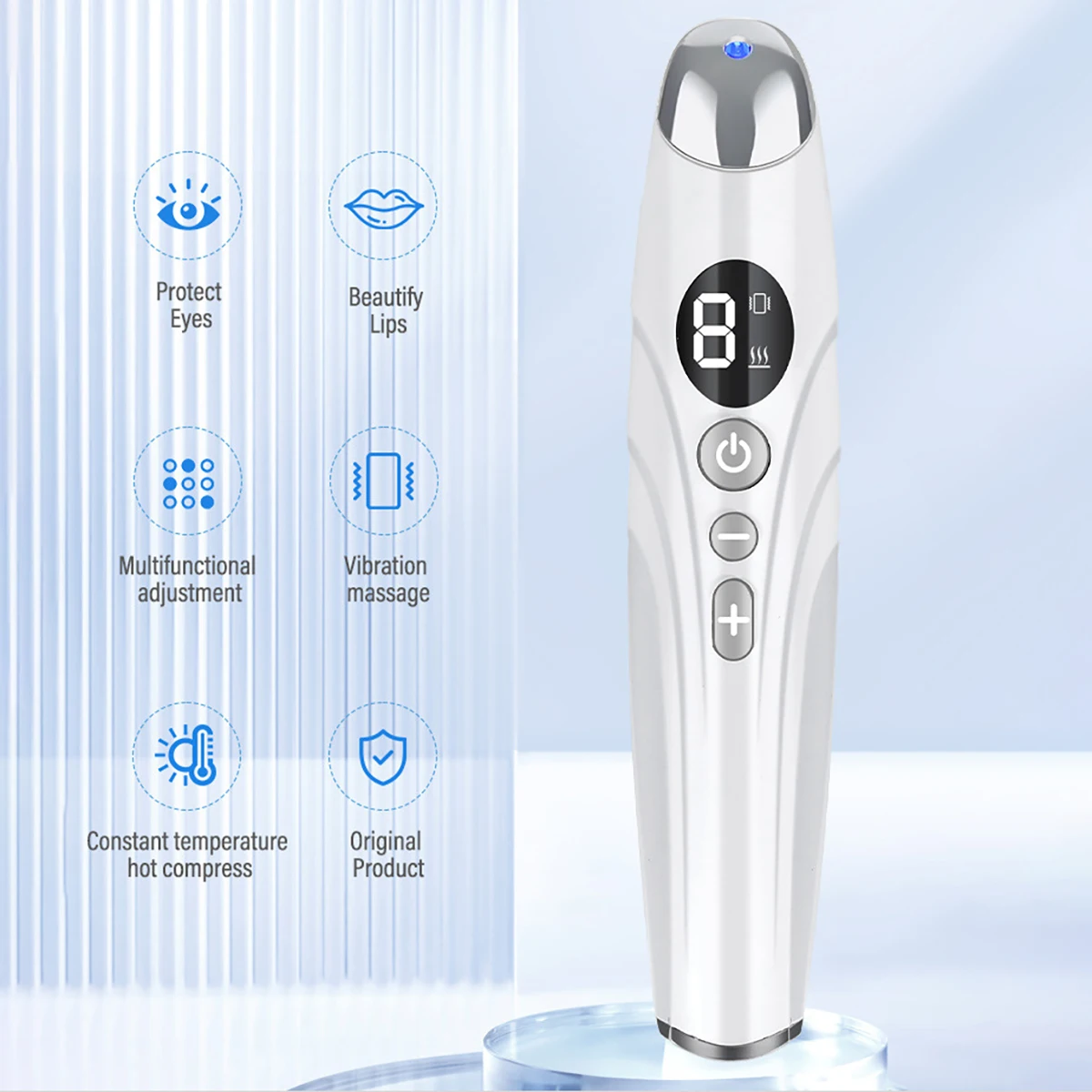 Electric EMS Eye Vibrator Massager Instrument Facial Lifting Device LED Red Light Heating for Eyes Skin Care Beauty Health Tools eye massager