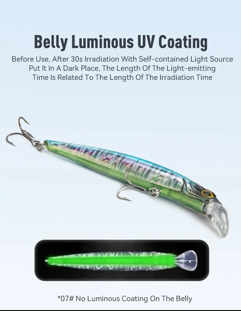 Kingdom Sinking Minnow Bait 60 80 95 105 mm Vibrieren Sinking Jerkbati Swimbait Magnettransfer Weitwurf Harter Angelköder – Detail 9