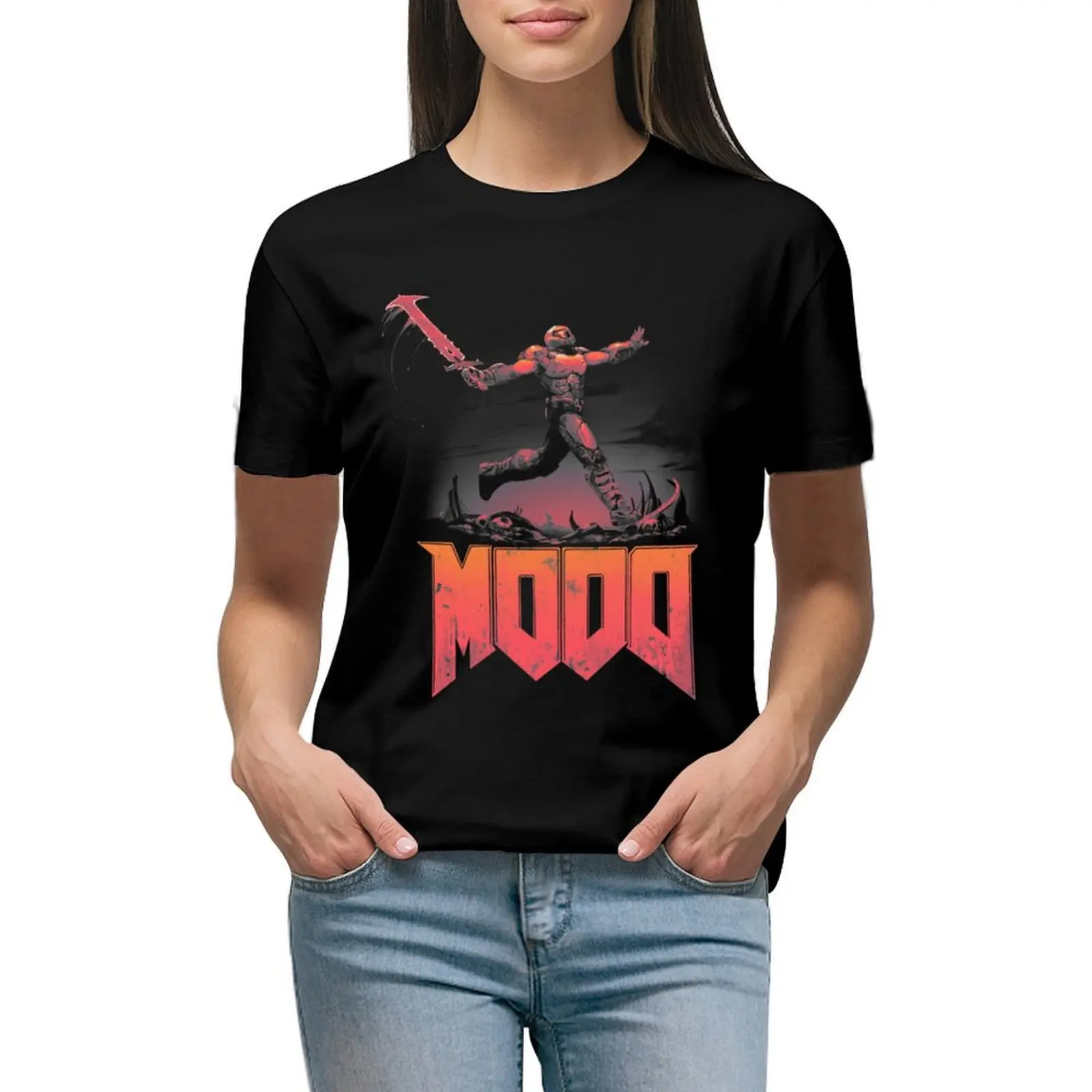 

Skip and Tear T-shirt vintage clothes kawaii clothes Woman clothes