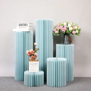 Piedistalli pieghevoli per colonne di carta, supporto per centrotavola per matrimoni, cilindro per esposizione, supporto per fiori per feste di compleanno di fidanzamento 1