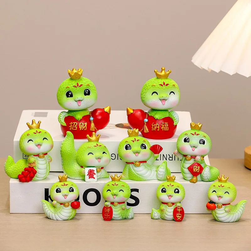 Snake Year Desktop Decorations Chinese Lunar New Year Ornament Wonderful Gift For Kids Creative Chinese Zodiac Accessories