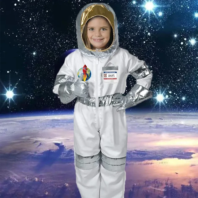 Childrens Party Game Astronaut Costume Role-Playing Halloween Costume  Carnival Cosplay Full Dressing Ball kids Rocket Space Suit - AliExpress