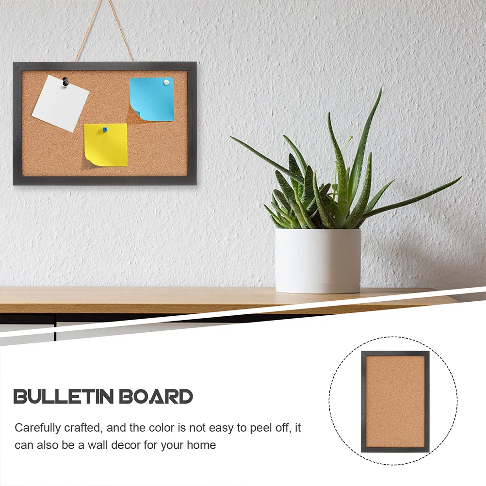 Large Office Home School Bulletin Board Notice Memo Picture Frame Panel Wall Decor Supplies Presentation Accessories Cork Boards