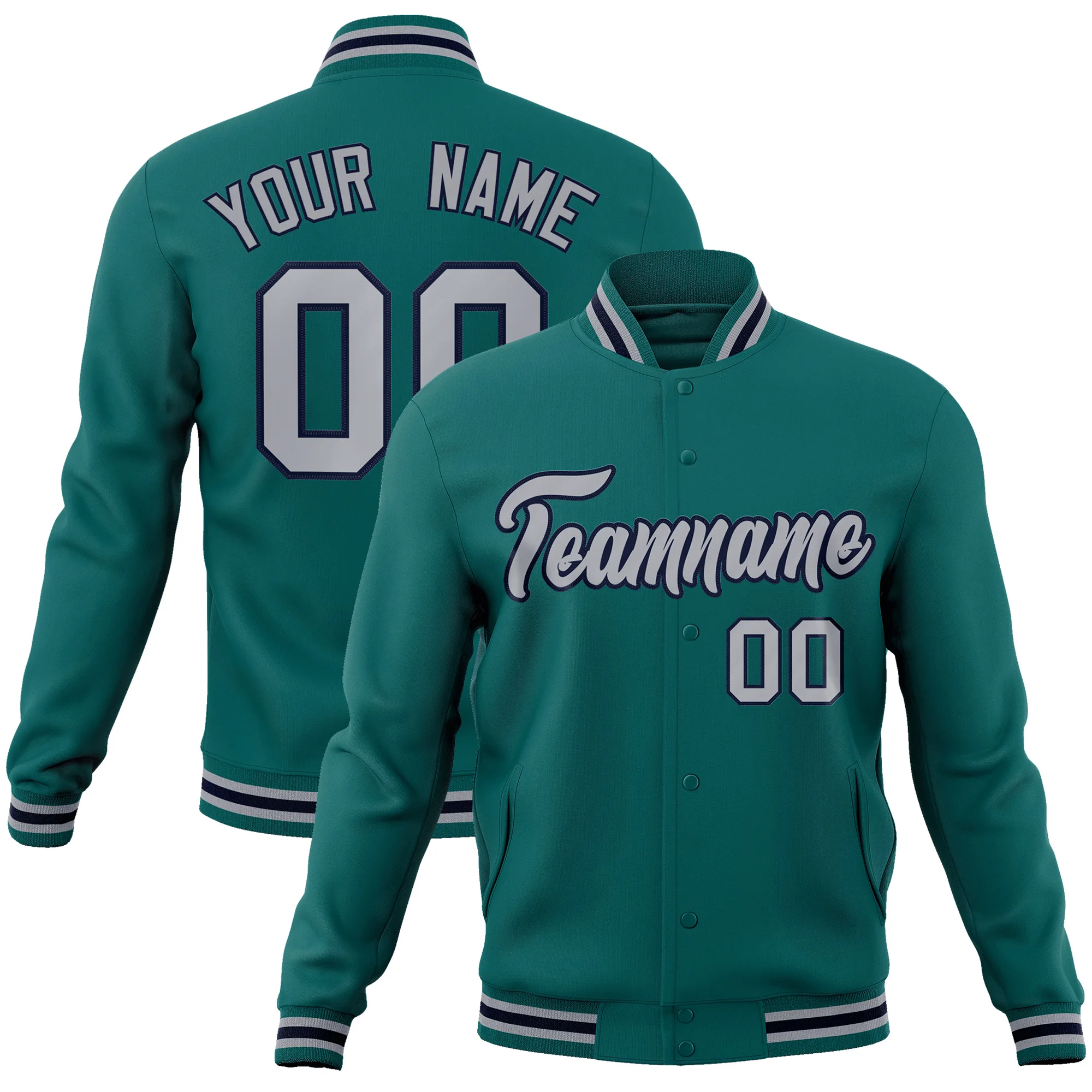 Lightweight Windbreaker Jacket Zip Up Hooded Coat Stitched Personalized Name Number for Men Women