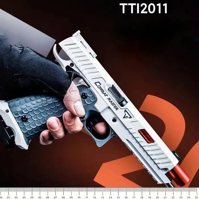 Automatic Continuous Shell Ejection 2011 Pistol Decompression Radish Gun Empty Hanging Revolver Toy Gun Boys Gift 2