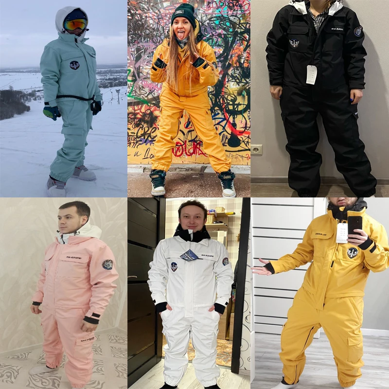 Women Ski Overalls Jumpsuit Outdoor Snow Suits Waterproof Snowboard Jacket Suit ski jacket kids snow suit