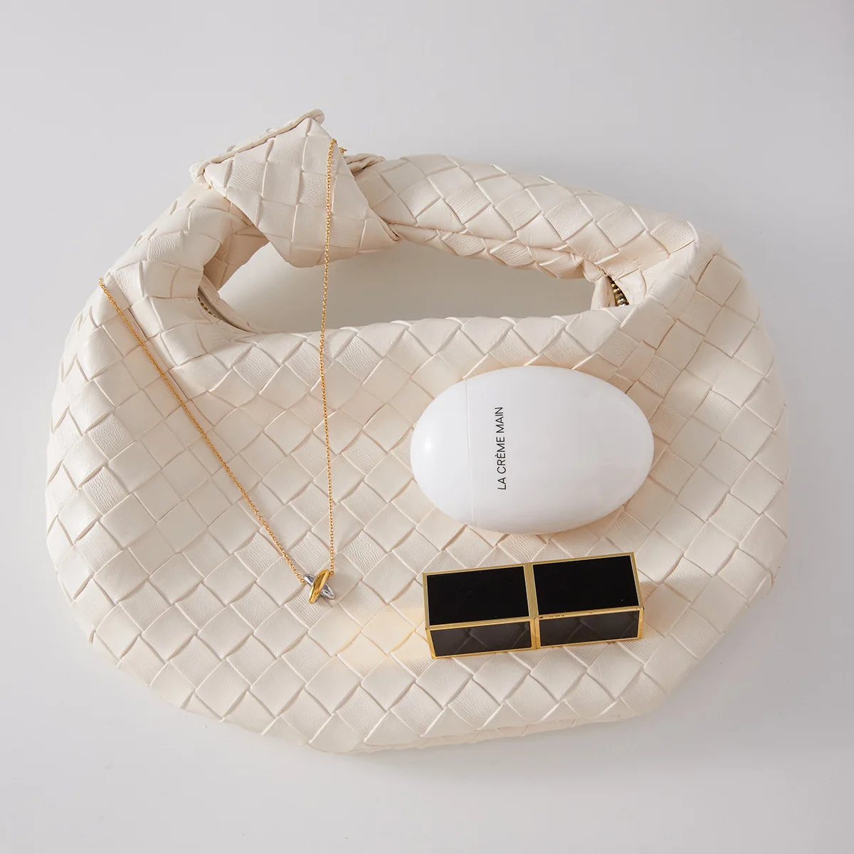 New Stainless Steel Gold&silver Double Color Mini Wide Cross Pendant Neckalce 18K Gold Plated Stackable Chain Choker Non Tarnish